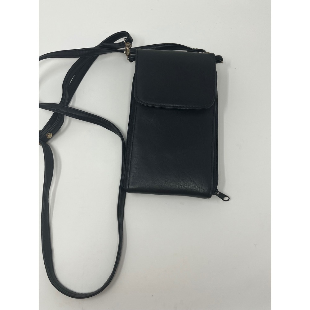 Koltov Leather Crossbody Bag Wallet Organizer Multi Pocket Adjustable Strap